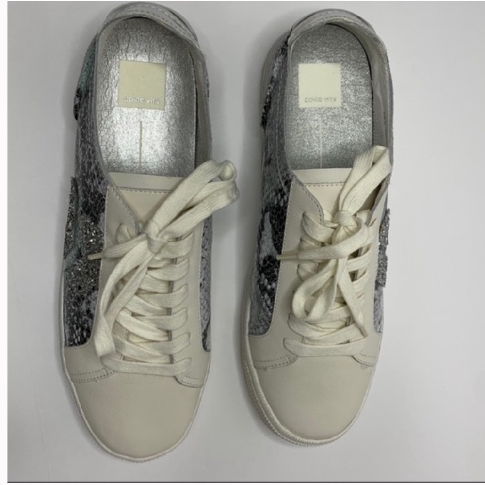 NWOT DOLCE VITA ZAGA SNEAKERS MINT MULTI SNAKE PRINT - Picture 3 of 8